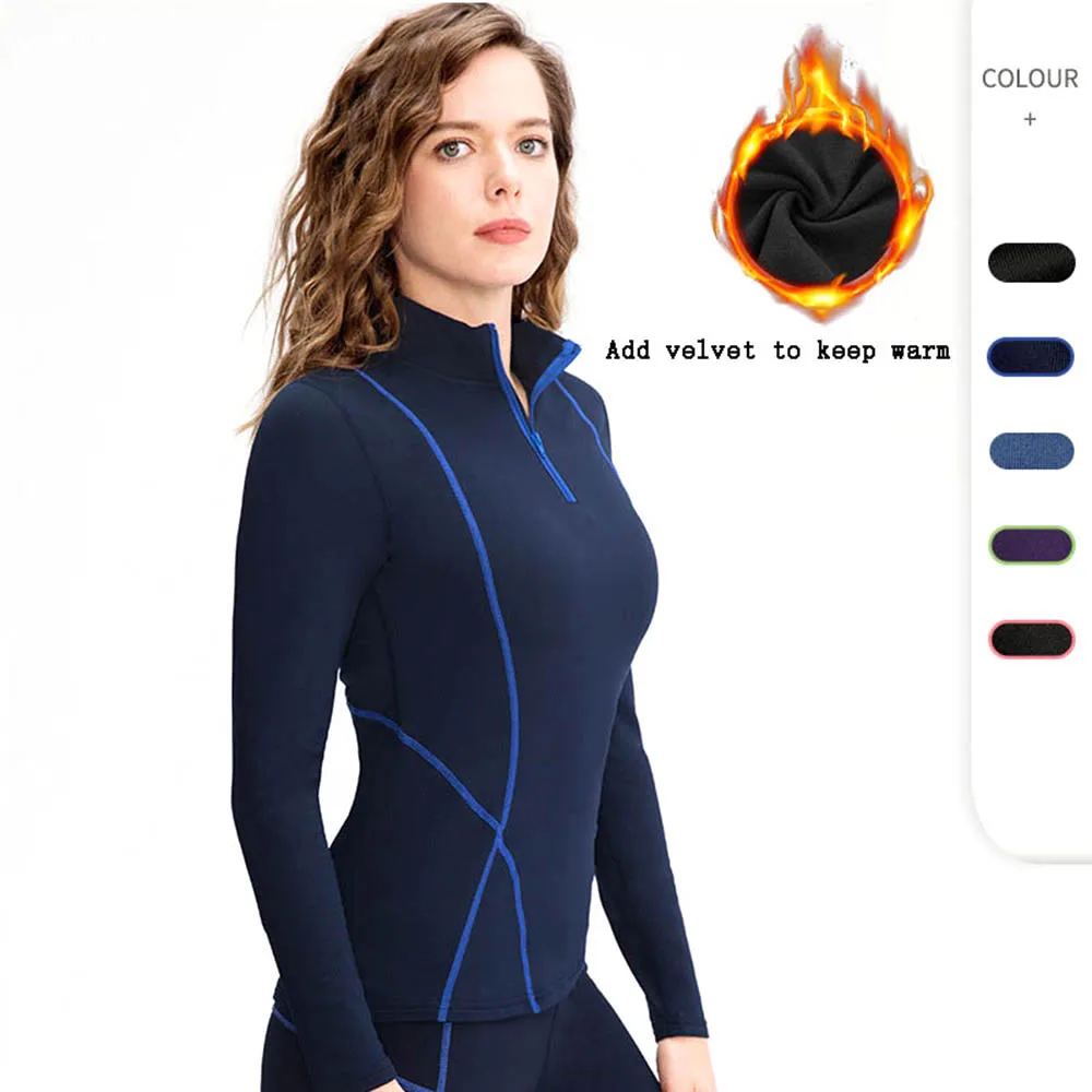 

Women Running Long Sleeve O-Neck Jogging T-shirt Outdoor Gym Clothing Running Sports Tops Work Out Fitness Training Sportswear
