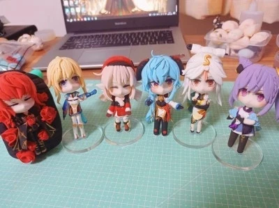 

Pre-sale 2021 New Genshin Impact KEQING NINGGUANG Handmade Q Version Doll Game Peripherals Desktop Decorations Friends Gifts