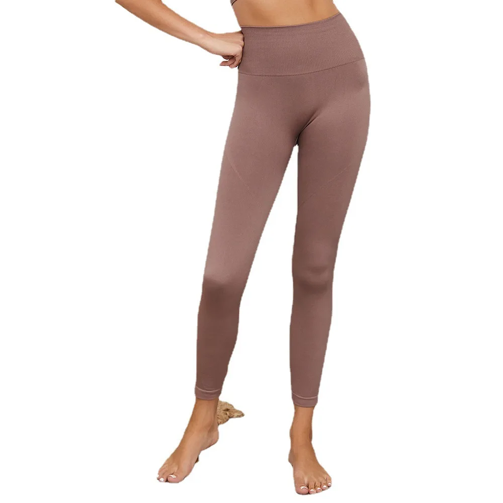 Спортивные женские брюки для фитнеса бесшовные йоги | Спорт и развлечения