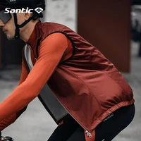 santic top quality lightweight windproof cycling wind vest cycling outwear