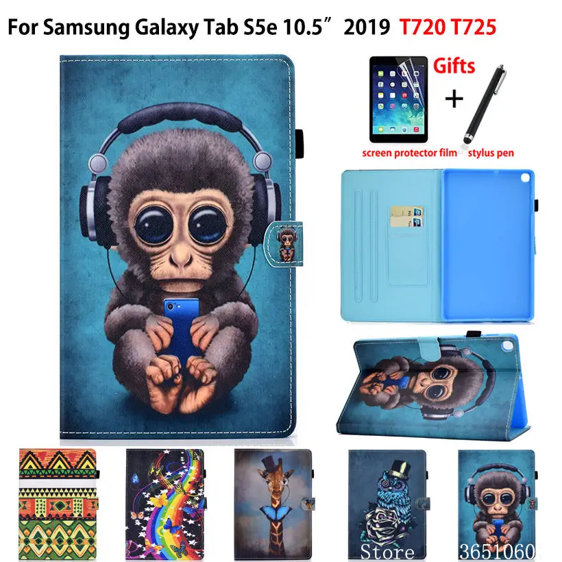 Флип чехол для Samsung galaxy tab S5e 10 5 2019 T720 T725|Чехлы планшетов и электронных книг| |