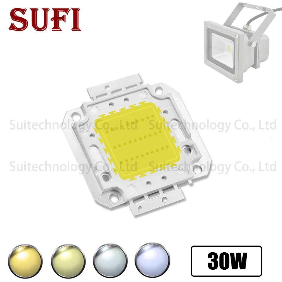 Светодиодный чип с бусинами 30 Вт светодиодный высокой яркости COB холодный белый