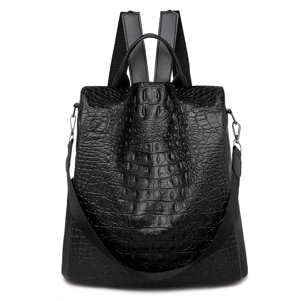 

Рюкзак женский, из крокодиловой кожи, с защитой от кражи