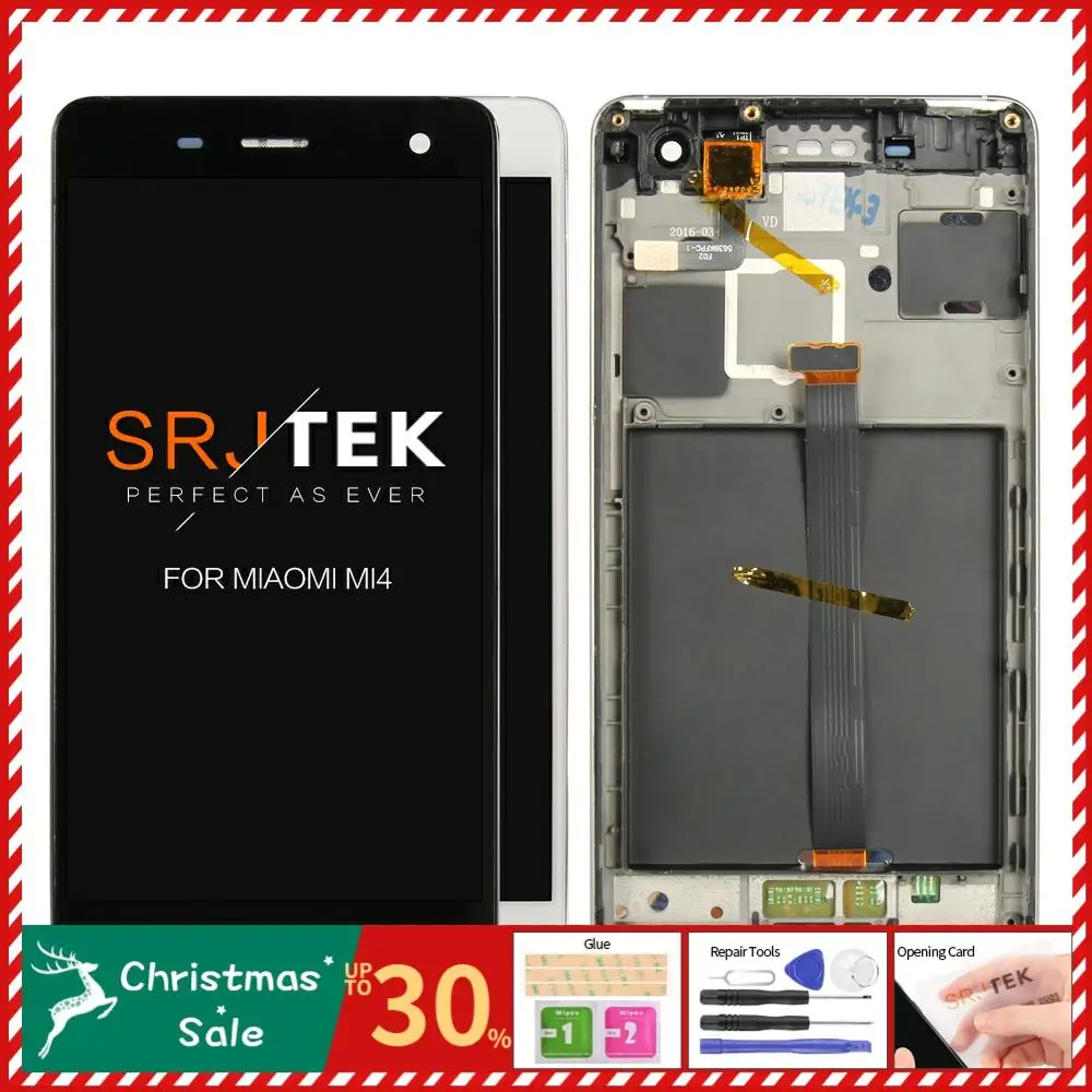 5 0 &quotips дисплей для Xiaomi mi 4 ЖК 4C сенсорный экран дигитайзер с рамкой 4i ЖК|Экраны
