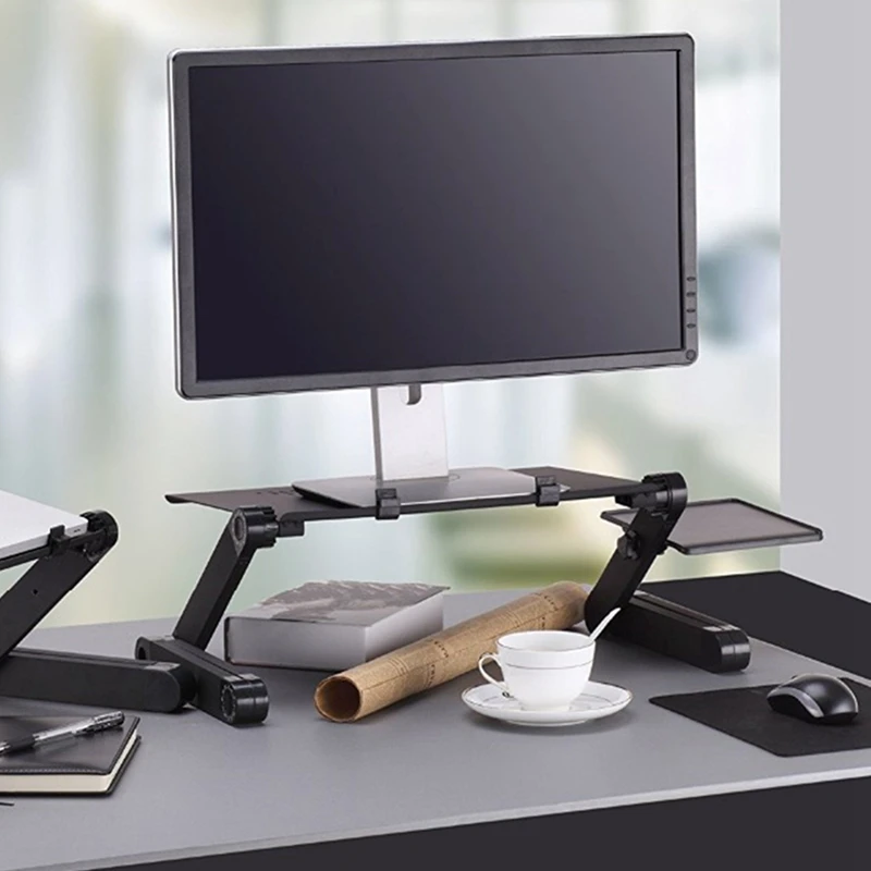 Стол компьютерный складной из алюминиевого сплава регулируемый столик для