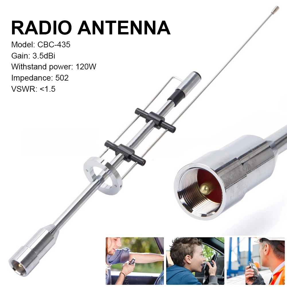 

Новинка, двухдиапазонная антенна, Φ UHF VHF 145 мГц, внешние личные детали для автомобиля, украшение для мобильного радиоприемника