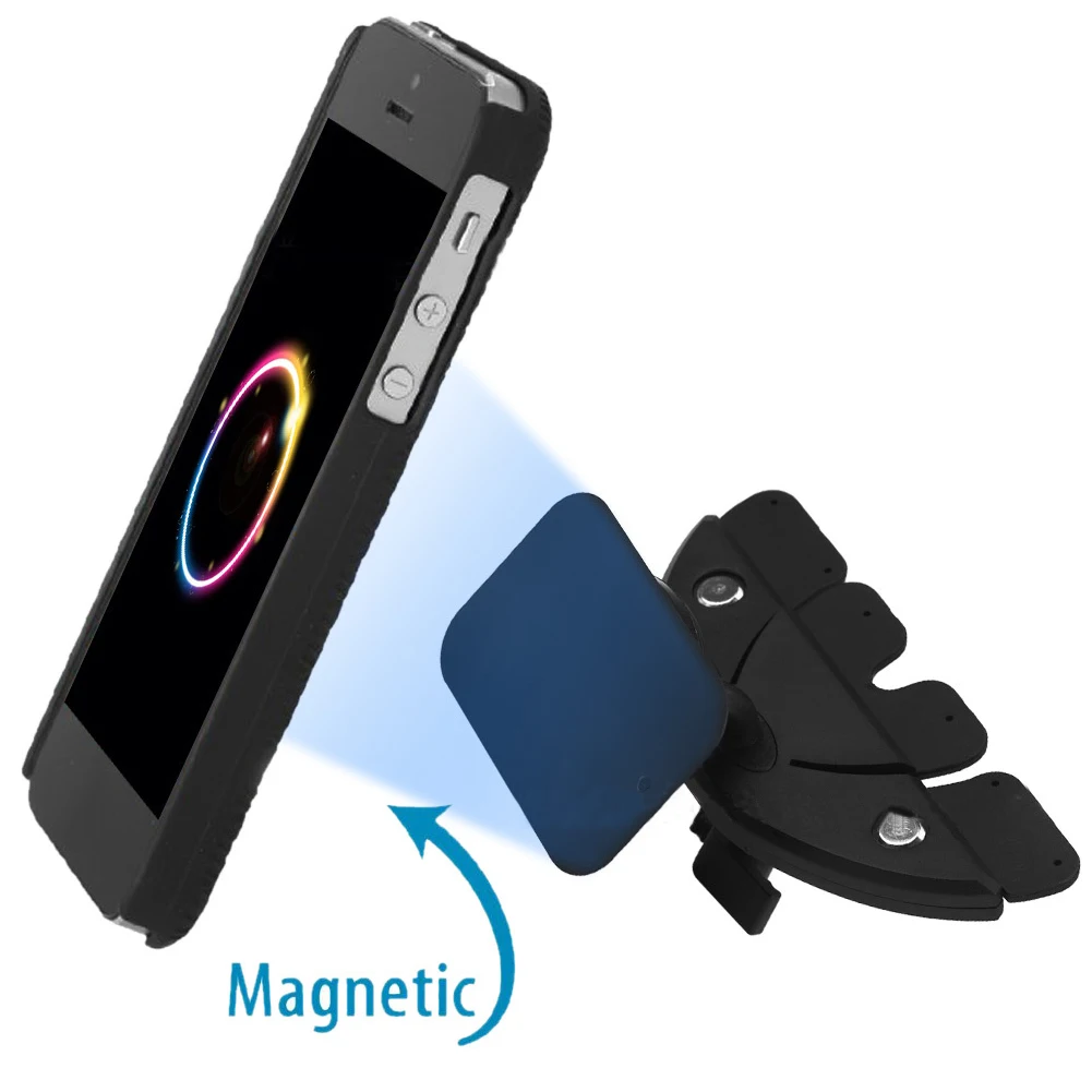 Черный вращающийся кронштейн Портативный Универсальный Стенд Магнитный слот CD