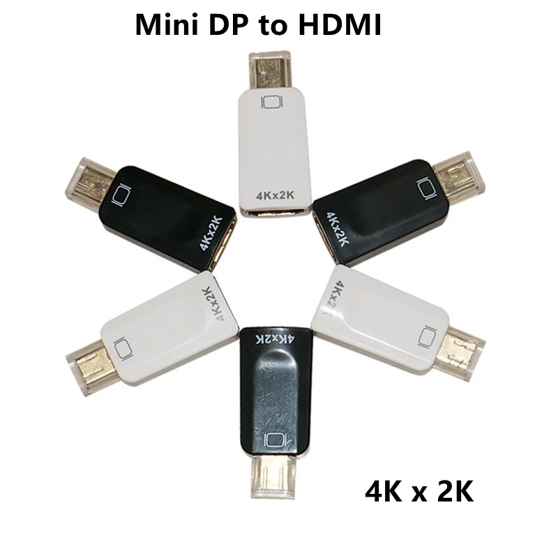 

Mini DisplayPort To HDMI Adapter Mini DP Thunderbolt To HDMI Gold-Plated Connector Compatible for MacBook Air Laptop TV Monitor