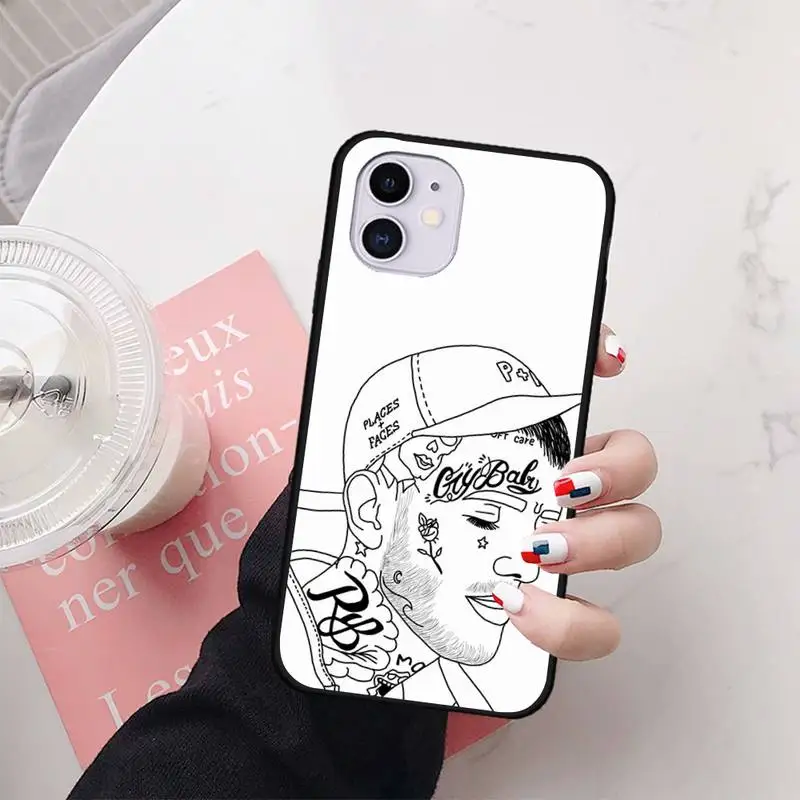 

Lil Peep Hellboy Love Phone Case For iphone7 8 plus 7 8 6 6s plus X XR XS MAX 11 12 Pro Max Cover