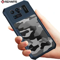 rzants for xiaomi mi 11 ultra mi 11 lite 10i case soft camouflage military design hybrid shockproof slim half clear cover