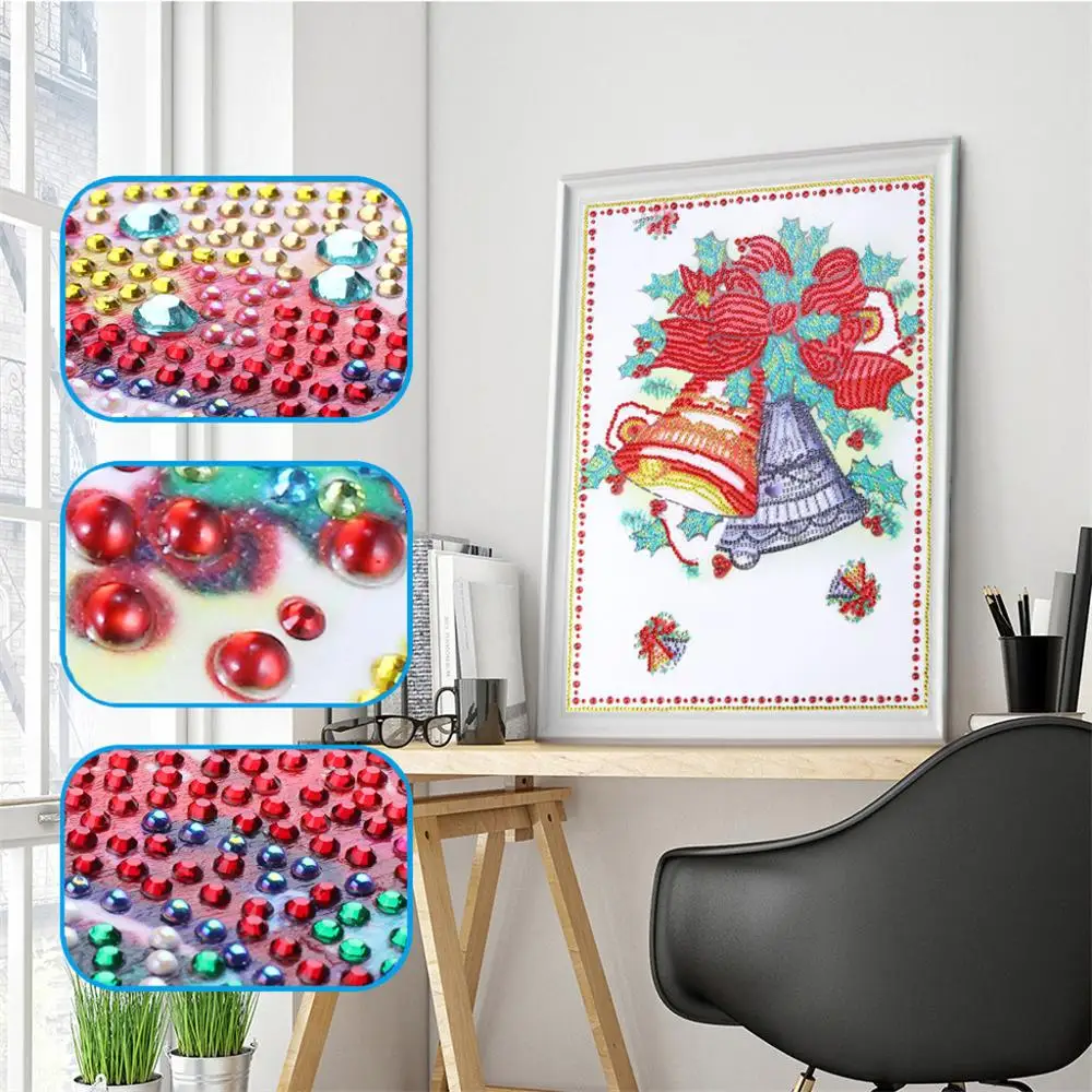 Сделай Сам 5D алмаз особенной формы картина Санта Клаус Снеговик 3D Детская