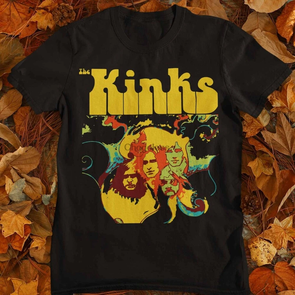 Винтажная рубашка The Kinks tour 1988 в винтажном стиле музыкальный подарок классическая