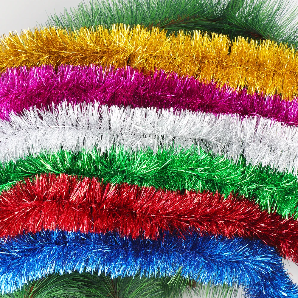 6 Colors 2.3M Christmas Eve Decoration Bar Tops Ribbon Garland Tree Kitchen Ornaments Wedding Party navidad | Дом и сад