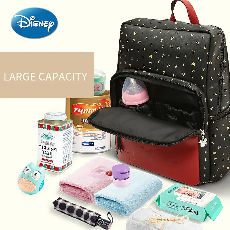 

Disney Baby Diaper Bags For Mummy Maternity Kids Nappy Backpack Mom Large Cosmetic Handbags Women Stroller Bag