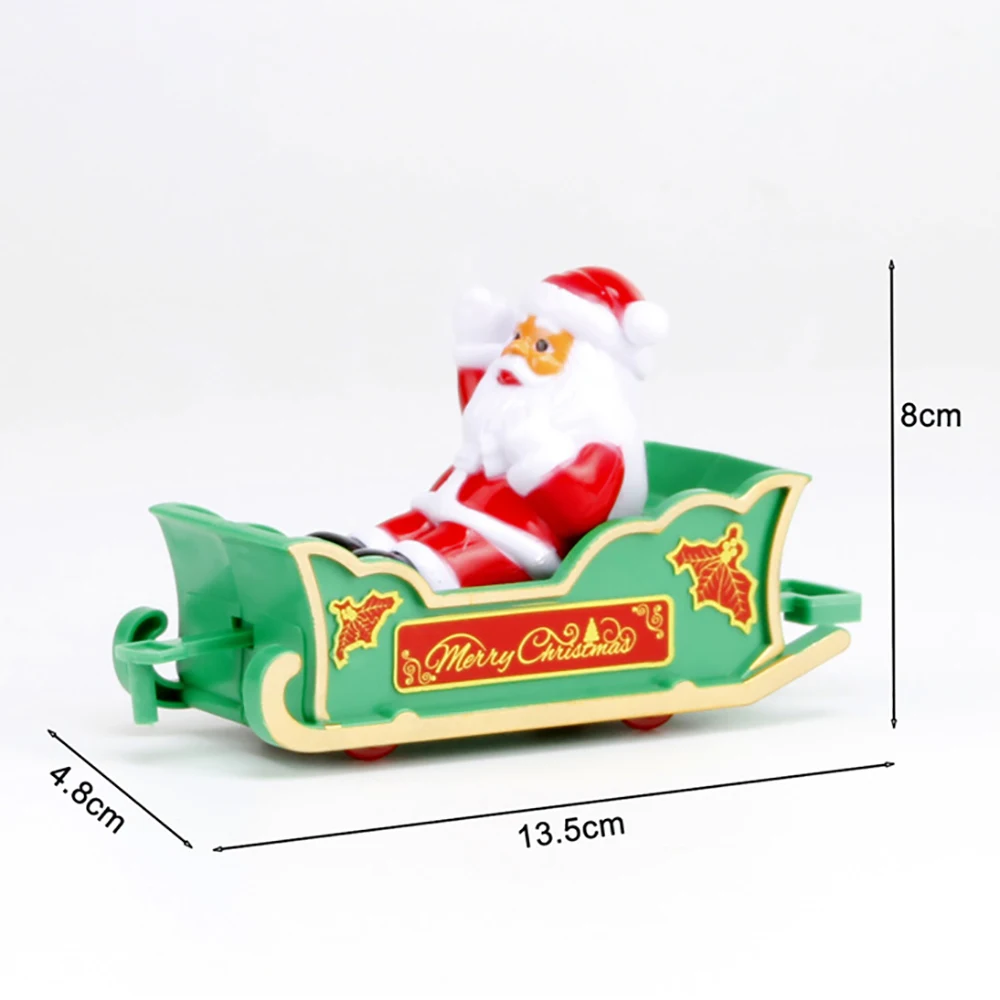 

Christmas Electric Rail Car Train Toy Children's Electric Railway Train Set Racing Road Transportation Toys Kids Gift