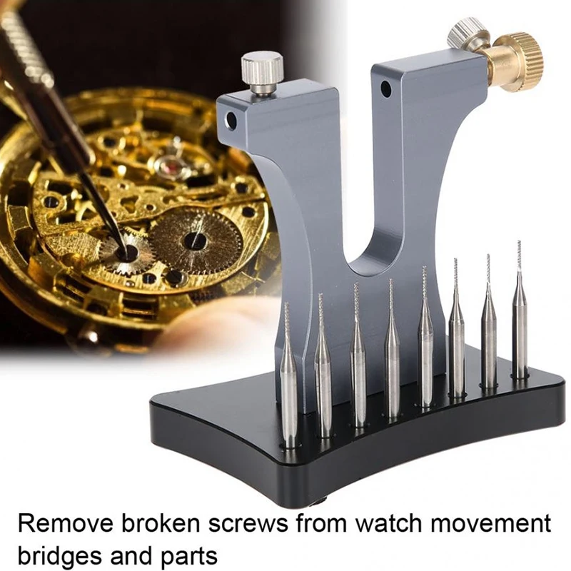 Professional Aluminum alloy 8 Pins Damaged Screw Extractor Broken Remover Tool for Watchmaker Watch Repair | Наручные часы