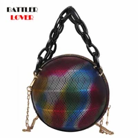 basketball football shaped crossbody bags for women 2021 acrylic chains handbag lady brands funny clutch shoulder messenger bags
