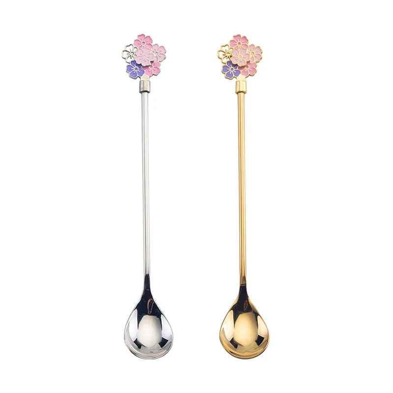 

Stainless Steel Spoons Gold Silver Mini Spoons for Coffee Tea Dessert Drink Mixing Milkshake Spoon Kitchen