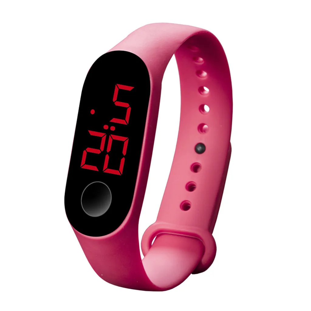 Светодиодный электронный спортивные часы женские мужские модные светящиеся