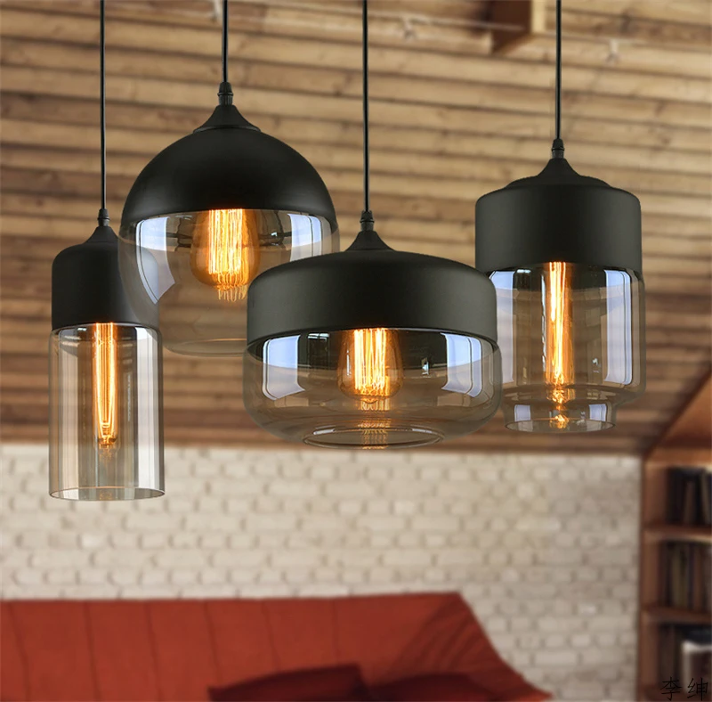 Nordic Loft Hanging Glass Pendant Lamp, Modern LED Kitchen Fixtures, Pendant Lights for Restaurant, Living Room, Bedroom image 4