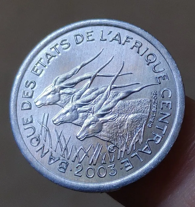 23 мм в Центральной Африке 100% натуральная монета оригинальная коллекция | Дом и