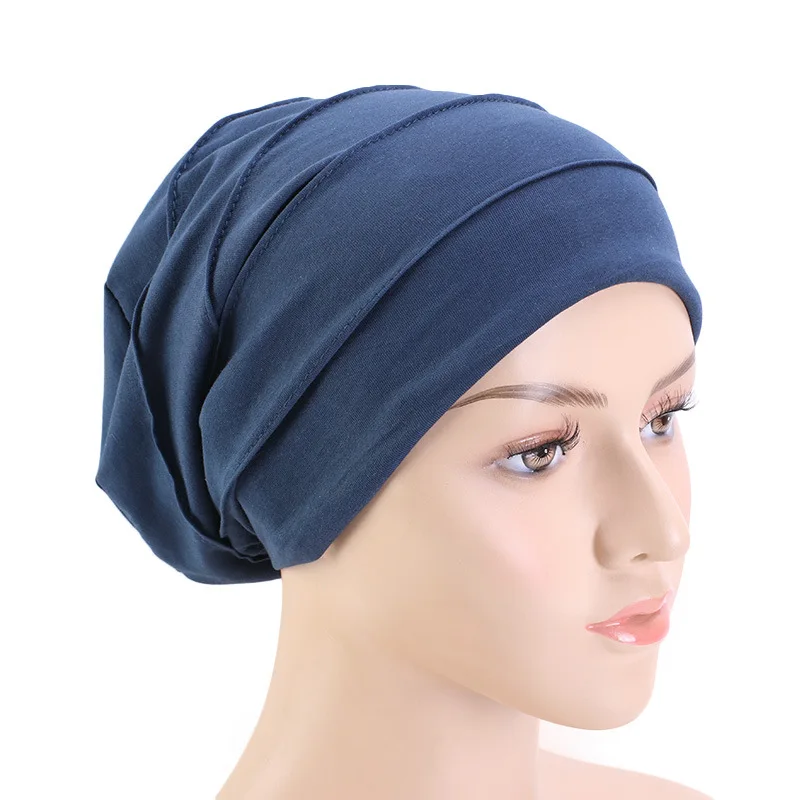 Новинка мусульманская женская эластичная облегающая шапочка для сна головной