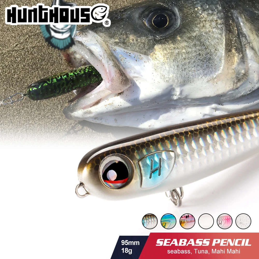 Hunthouse плавающий карандаш Поппер воблер для рыбалки WTD 95 мм/18 г морская вода