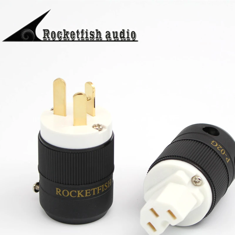 Hi end ROCKETFISH позолоченная вилка переменного тока стандарта США и разъем IEC для