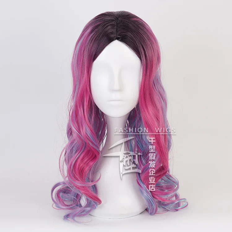 

Cross-border descendants of 3 women wig movie anti-character princess wig head dyed wig