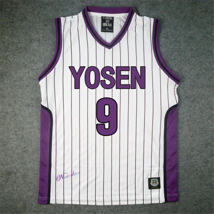 Мужская футболка и шорты Kuroko no Basuke/корзина для косплея Yosen школьная форма