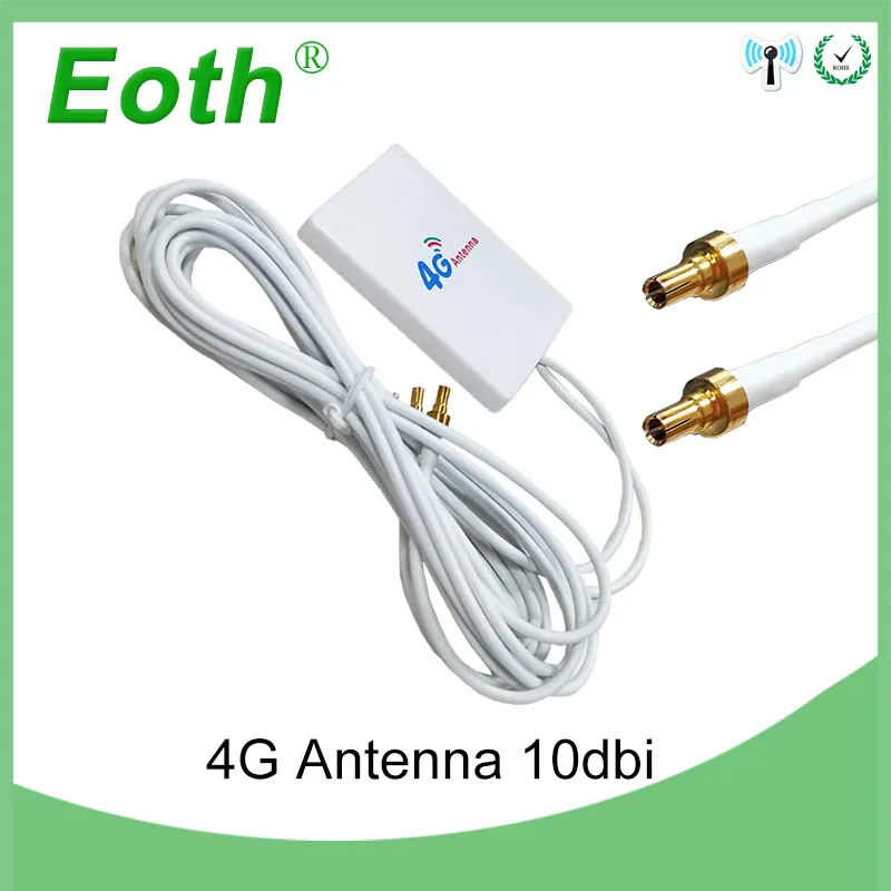 Eoth 20pcs 3G 4G lte antenna 10dbi SMA Male Connector Plug antenne router 21cm ipex 1 SMA female pigtail Extension Cable