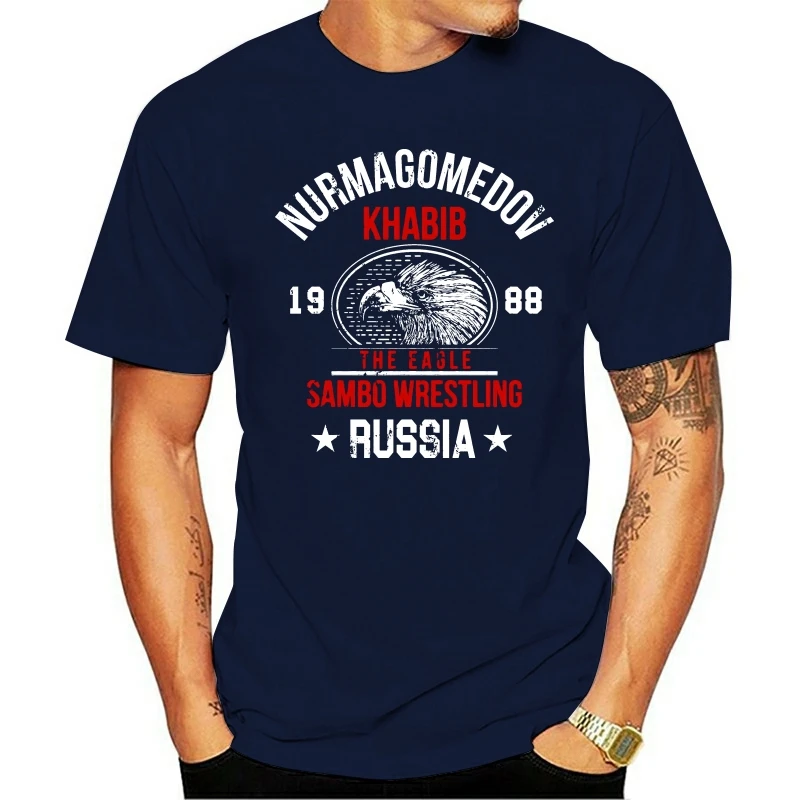 Футболка Хабиб нурмагомедов топ с орлом ММА унисекс WB043 черная футболка - купить