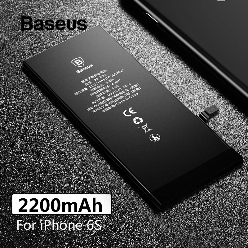 Baseus для iPhone 6, 6s, 6plus, 6s plus, аккумулятор 2200 мА/ч, 3500 мА/ч, высокая емкость, запасная батарея для телефона с бесплатным ремонтным набором инструментов - Цвет: For iPhone 6s