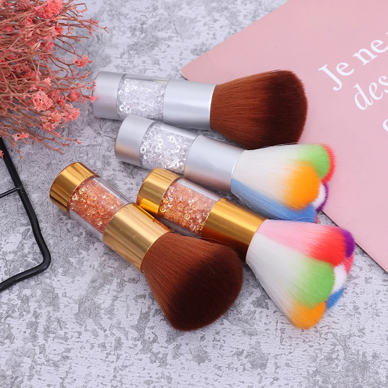 

1 Pcs New Colorful Nail Dust Clean Brush Nail Art Manicure Pedicure Soft Remove Dust Acrylic Clean Brush Nail Care Tools