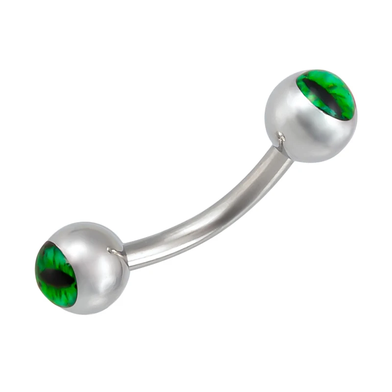 3 шт Панк хирургические Сталь изогнутая бровь в форме штанги пирсинг для пупка