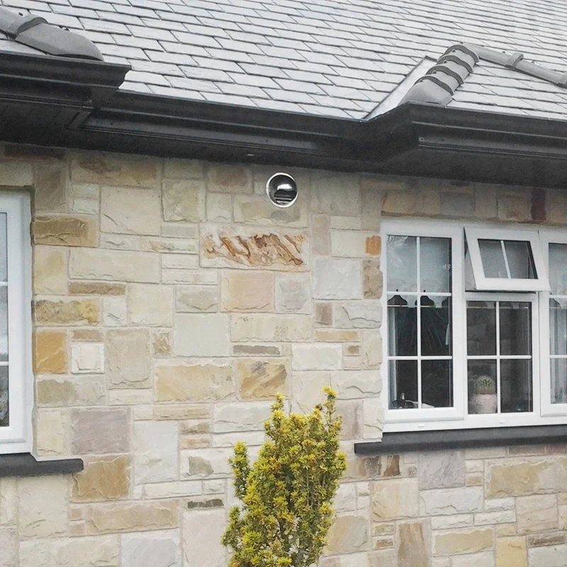 

2 Piece 201 Stainless Steel Round Bullnose External Extractor Wall Vent Outlet 4 Inch