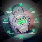 Часы наручные MISSFOX Мужские Цифровые, брендовые Роскошные блестящие Украшенные бриллиантами в стиле s Shock, в стиле хип-хоп