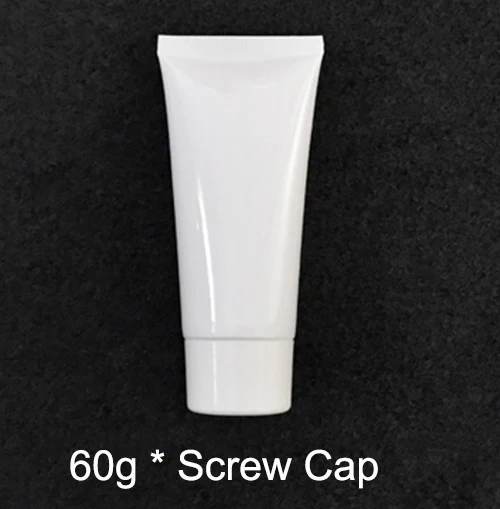 60ml 5 мл 10 мл 30 мл 50 мл 100 мл 200 мл белая пластиковая мягкая бутылка для макияжа для выдавливания крема пузырьки для шампуня емкость для лосьона 30 шт - Цвет: 60ml