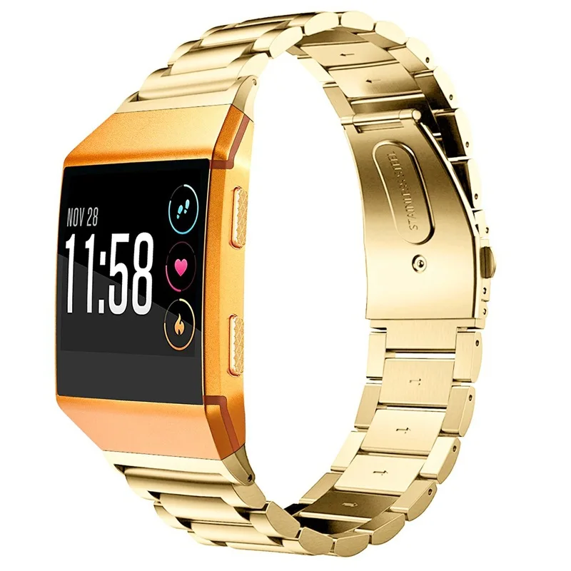 Ремешок для часов Fitbit металлический сменный Браслет из ионной нержавеющей стали