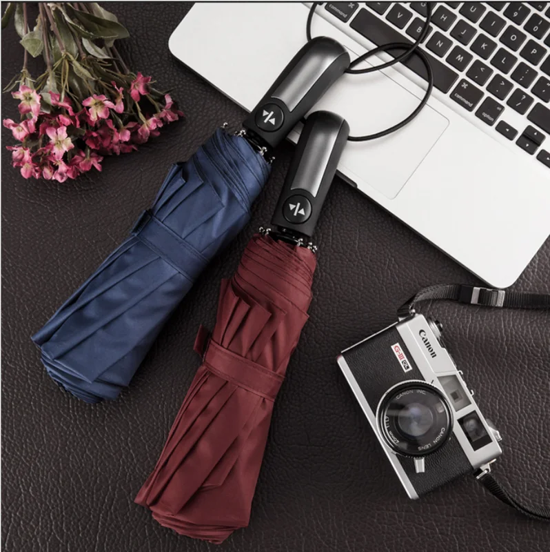 Складной зонт автомат для женщин и мужчин большие ветронепроницаемые