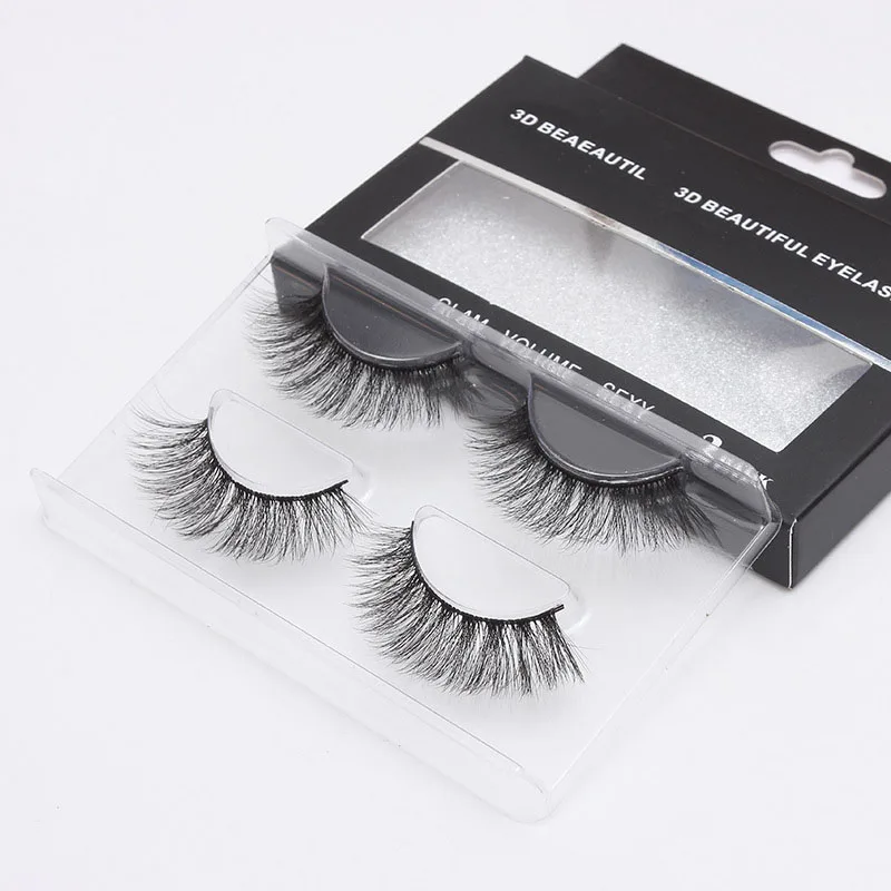 

2Pairs Long False Eyelashes Three-dimensional False Eyelash Extension Soft and Comfortable Eyelash Extension