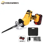 Пила сабельная аккумуляторная, 88 в, с 4 лезвиями в комплекте