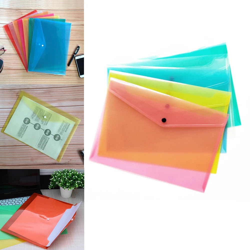 A4 Прозрачная Сумка для документов ПП файловая папка прочные водонепроницаемые
