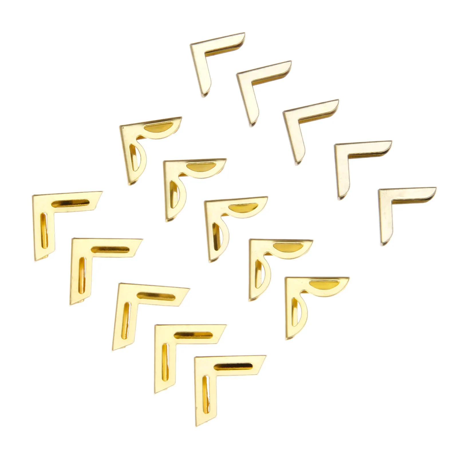 50 шт. Золотая мебель для книг скрапбукинга альбома меню папки Угловые протекторы