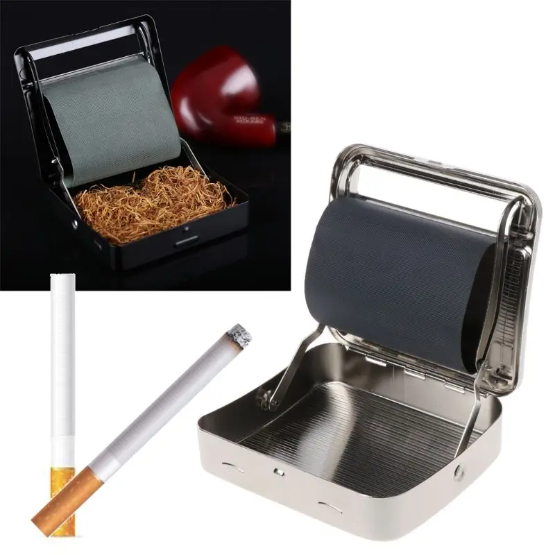 

Roller Tobacco Box 70mm Metal Automatic Cigarette Smoking Rolling Machine New Drop Shipping