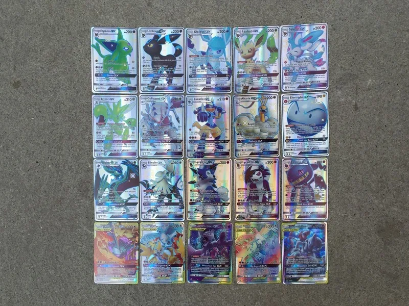 Pokemon английская версия 100 моделей флеш карт N модели коллекционных боевых TGA PTCG