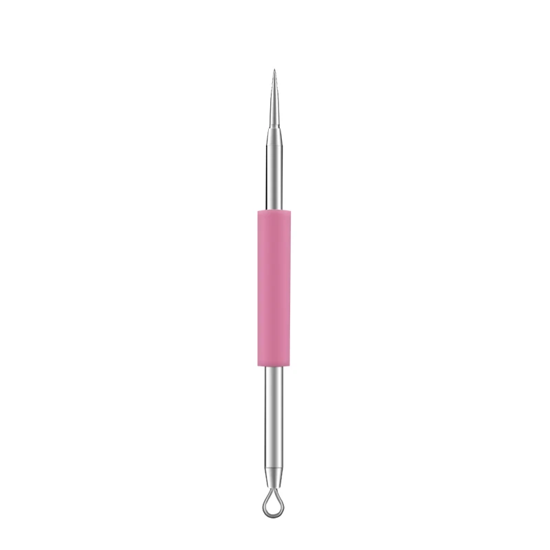 Silica gel Blackhead Pimple Blemish Comedone Acne Extractor Remover Tool Set Kit Acne Treatment Black Deep Cleansing