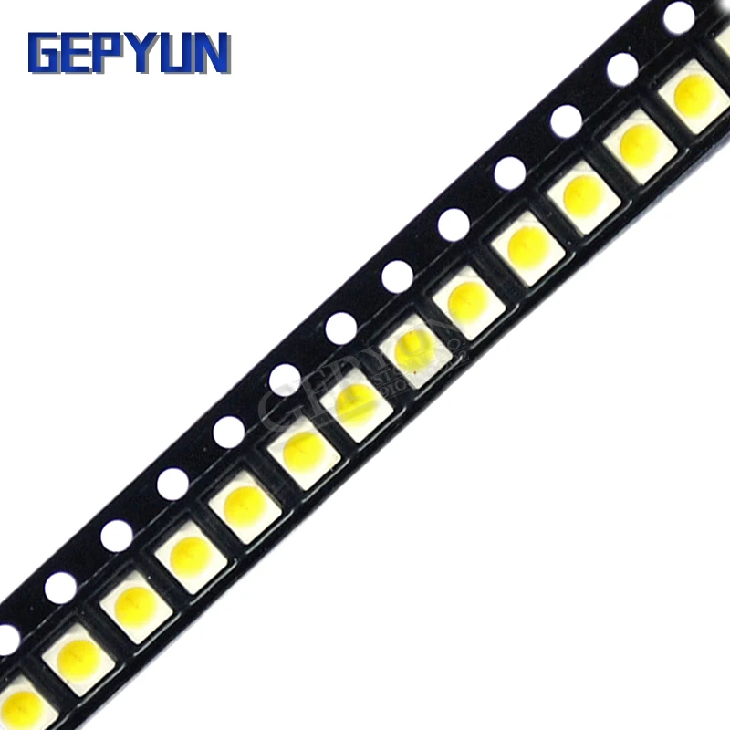 100pcs Super Bright 3528 1210 SMD LED Red/Green/Blue/Yellow/White/UV/ICE Diode Gepyun | Электронные компоненты и