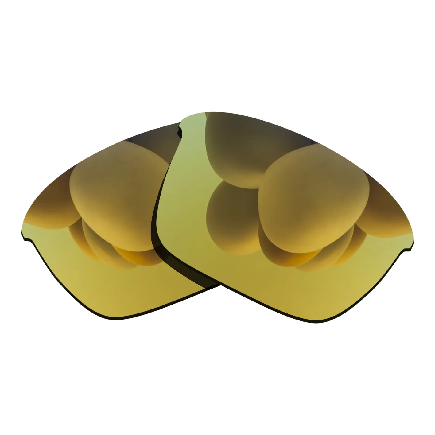 

24K Gold Mirrored Polarized Replacement Lenses for Thinlink Sunglasses Frame 100% UVA & UVB