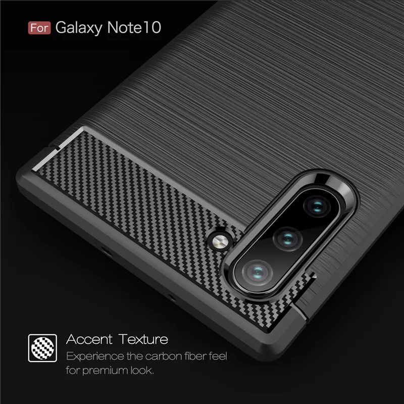 

KEYSION Phone Case For Samsung Galaxy Note 10 10 Pro 9 8 Carbon Fiber Soft Silicone Case Cover For Samsung S10 Plus S10 5G S9 S8